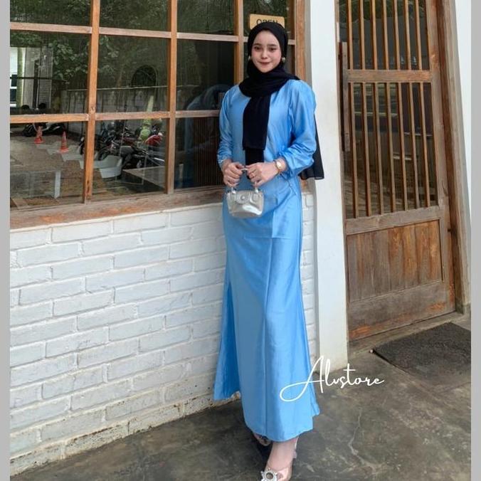 STYLE FASHION Elora Dress Satin Silk Premium Gaun Pesta Bridesmaids Kondangan Lamaran Lebaran Modern