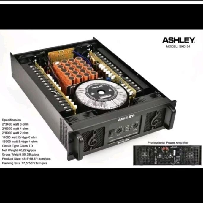Promo Power Amplifier Ashley Skd34 Class Td Skd 34 Original Garansi