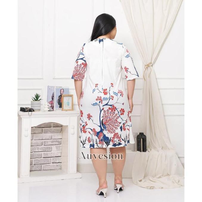 TERKINI 6206 Alika Batik Midi Dress Batik Wanita TERKINI