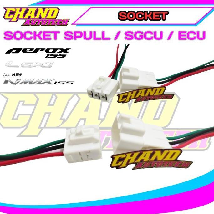 SOKET SOCKET SPULL SGCU ECU ECCU SPULL AEROX NMAX LEXI FREEGO NEW NMAX ALL NEW NMAX SOKET SPULL YAMA
