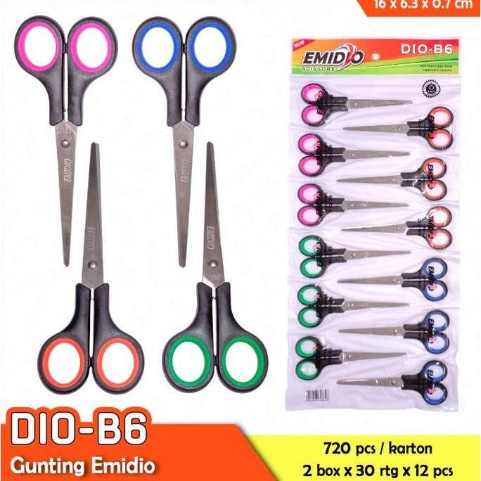 Cod,Aja- (1Pcs) Gunting Kecil Renceng 4 Inch / Gunting Tanggung Renceng 6 Inch Tajam