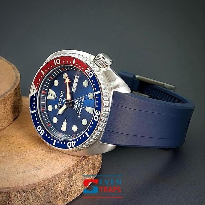 PREMIUM CURVED END SEIKO DIVER RUBER STRAP 22mm FOR SEIKO TURTLE SEIKO KING TURTLE