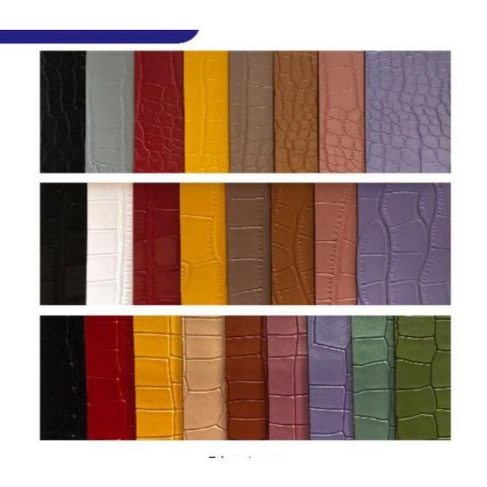 Lengkappoll- Bahan Kulit Sintetis Croco Doff / Motif Buaya Meteran 1Mtr X 1,4Mtr