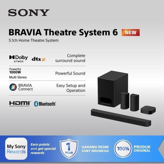 Sale Sony Bravia Theatre System 6 Ht-S60 5.1Ch Home Theatre System