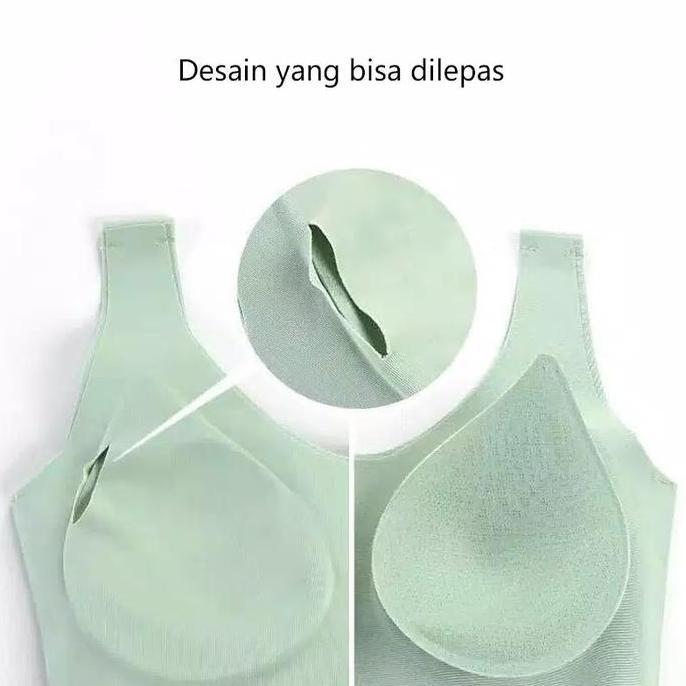 Cod,Bisa- Sport Bra Seamless Zibilova Thai Brukat Lembut