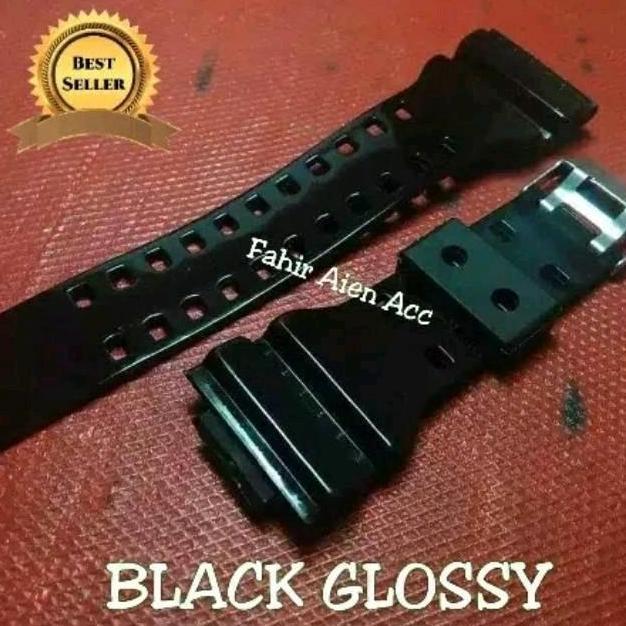 STRAP TALI JAM TANGAN GR8900 GR-8900 GR 8900 HITAM GLOSSY
