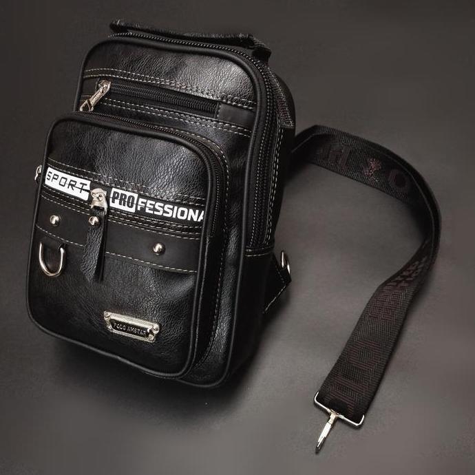 Tas Selempang Pria Polo Amstar Tas Selempang Pria Tas Pundak Kotak Kulit Slingbag Pu Leather Cowok S
