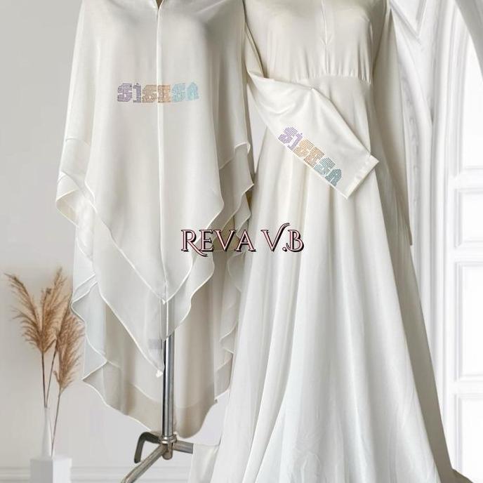 PALING MURAH Set Syar'i Premium dengan Khimar dan Gamis Ceruty (FREE BAG) / gamis/ fashion  Muslim/ 
