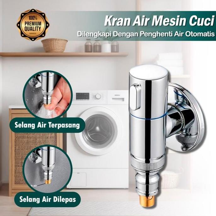 MEMATRI Kran Air Mesin Cuci FREED Otomatis Kran Model Single Kran Tembok Kran Mesin Cuci Kran Taman 