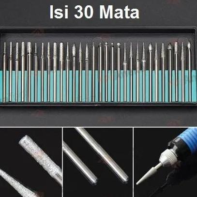 JAOPMAM Alat Ukir Grinding Needle 30 Mata Grafir Bor Engrave Engraving Diamond / 30 Mata Grafir Diam
