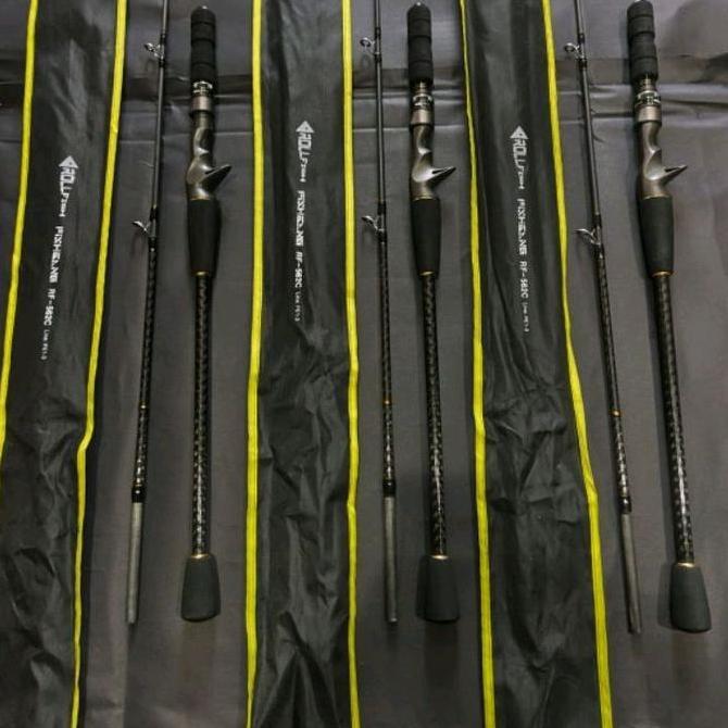 BEBAS ONGKIR - Joran Over Head ROLLFISH Real Seat Fuji Tipe SPINING Dan OVER HEAD Carbon Hollow Pada