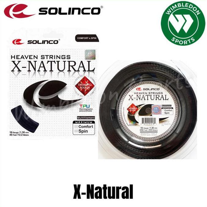 TERLARIS SENAR TENIS SOLINCO X-NATURAL / SENAR SOLINCO X-NATURAL DIAMOND ROUGH
