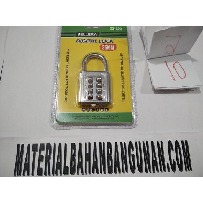 kunci gembok kode 8 digit 35 mm gembok pagar rumah koper digital lock