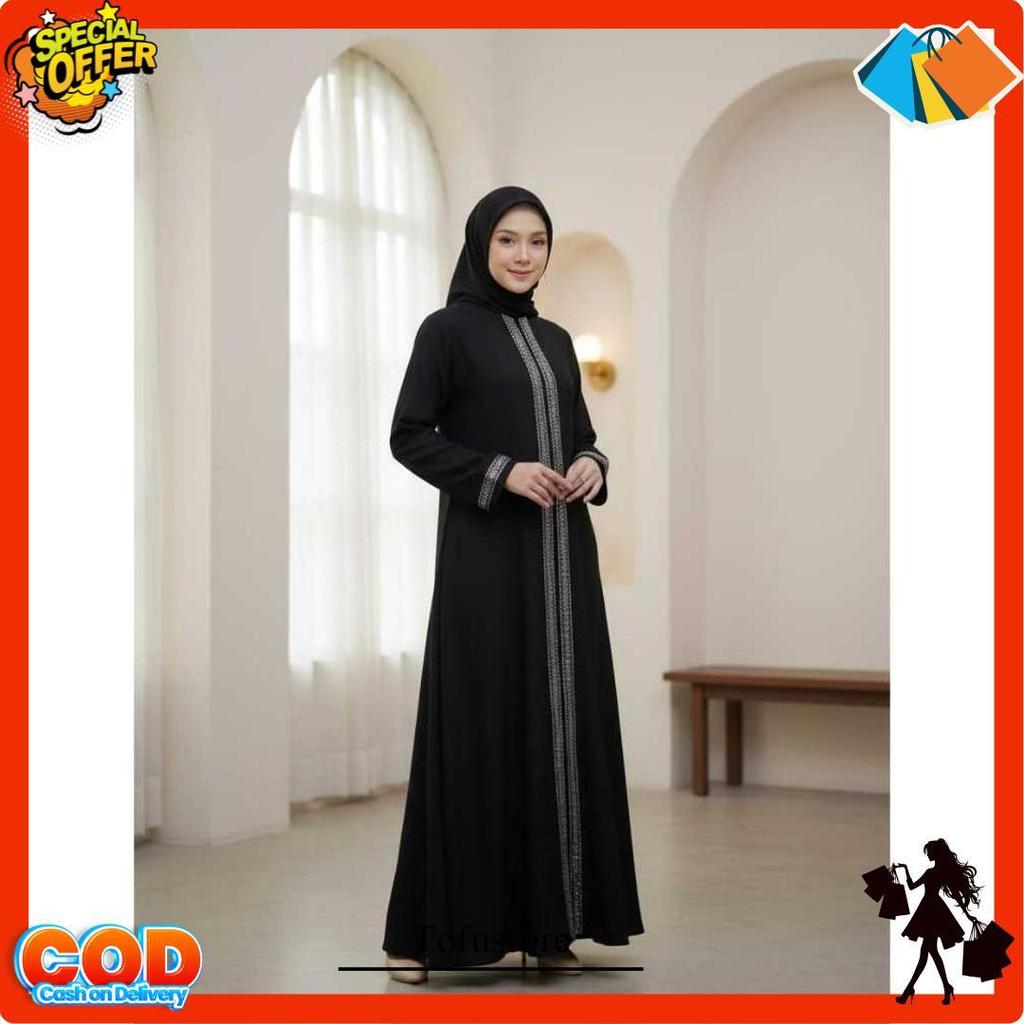 Gamis Abaya Couple Ibu & Anak Terbaru | Dress Lebaran Keluarga | Baju Pengajian & Harian No Po