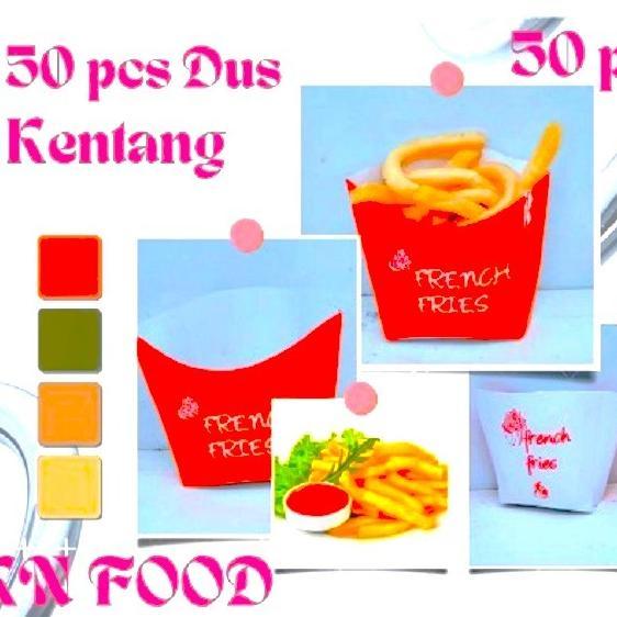 Box French Fries - Dus French Fries Kecil - Dus Kemasan Kentang Goreng