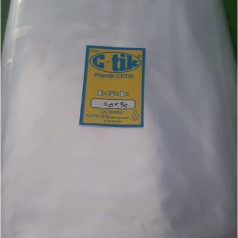 Plastik Klip 20X30 Cm Tebal 0.5 / Plastik Klip Besar / Plastik Klip Tebal