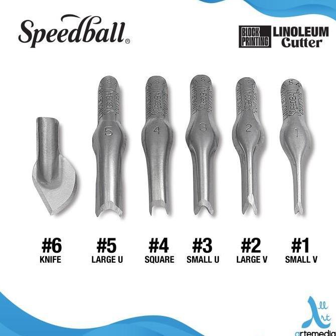 Speedball Linoleum Cutter Block Printing Tool Pisau Ukir