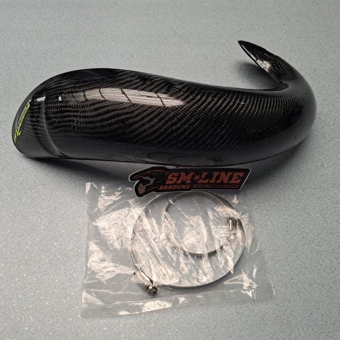 Cover knalpot YZ125 carbon pelindung knalpot yz 125 carbon