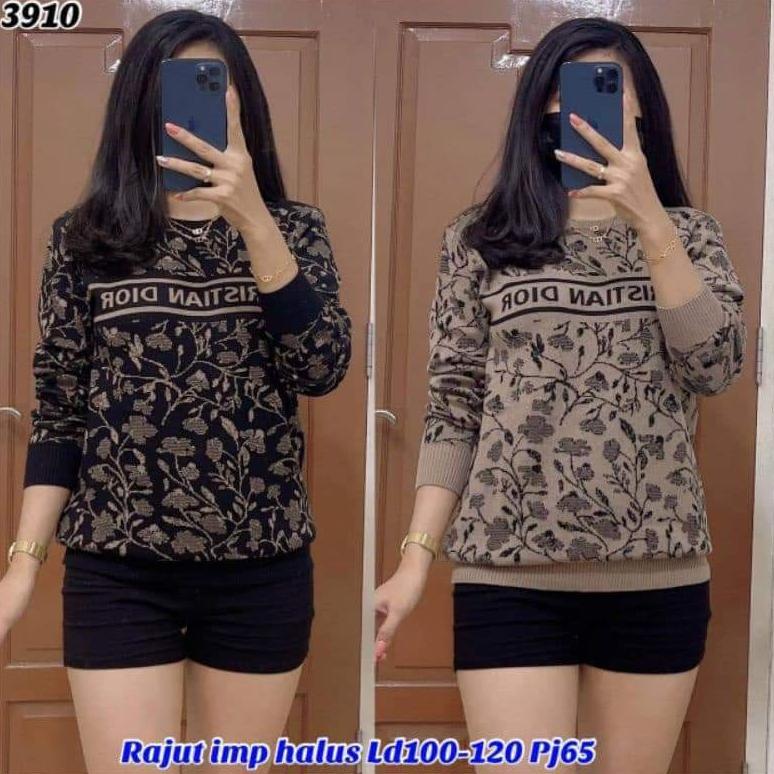 Promo Baru Atasan Baju Blus Wanita Rajut Import