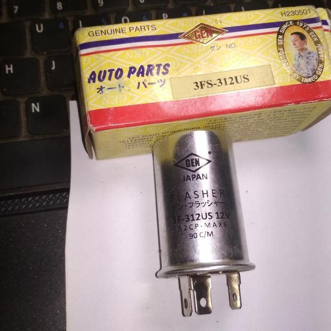 FLASHER FLASER SEN SEIN 12V KAKI 3 UNIVERSAL MERK GEN 3FS-312US SPESIAL