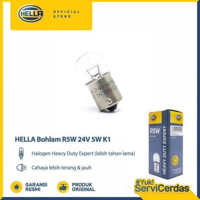 Lampu Sein Mobil Hella R5W 24V 5W K1 - Bohlam Mobil