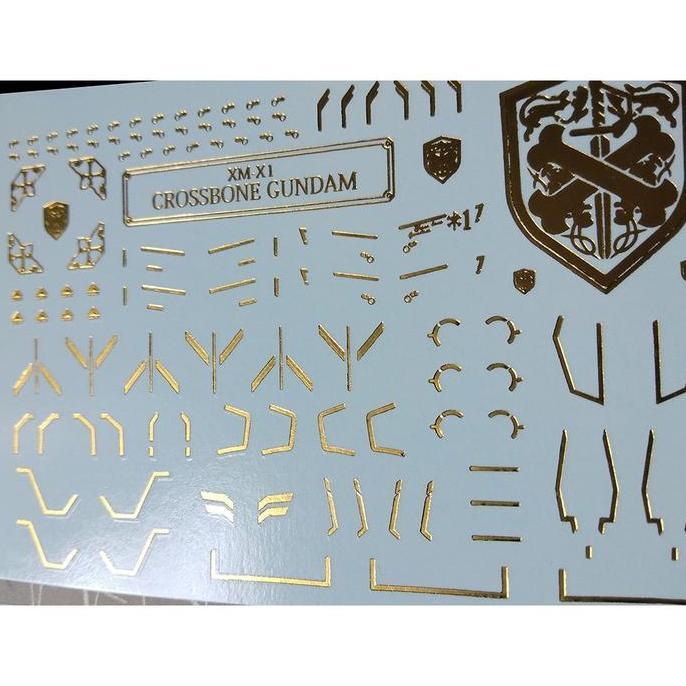 RG CROSSBONE GUNDAM X1 BRONZING WATER DECAL FLAMING SNOW DECAL