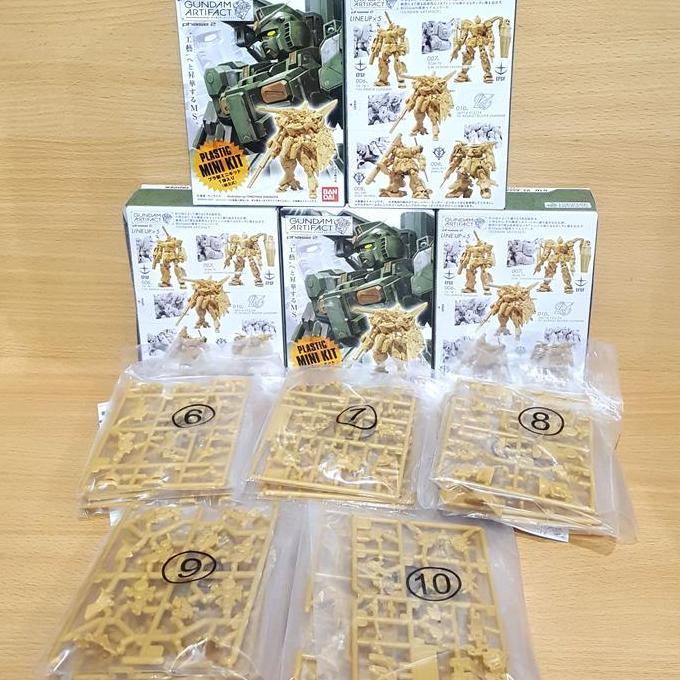 Gundam Artifact phase 2 [5/SET Pale] FA GM V2-AB Zaku Dom MINI-PLA Kit