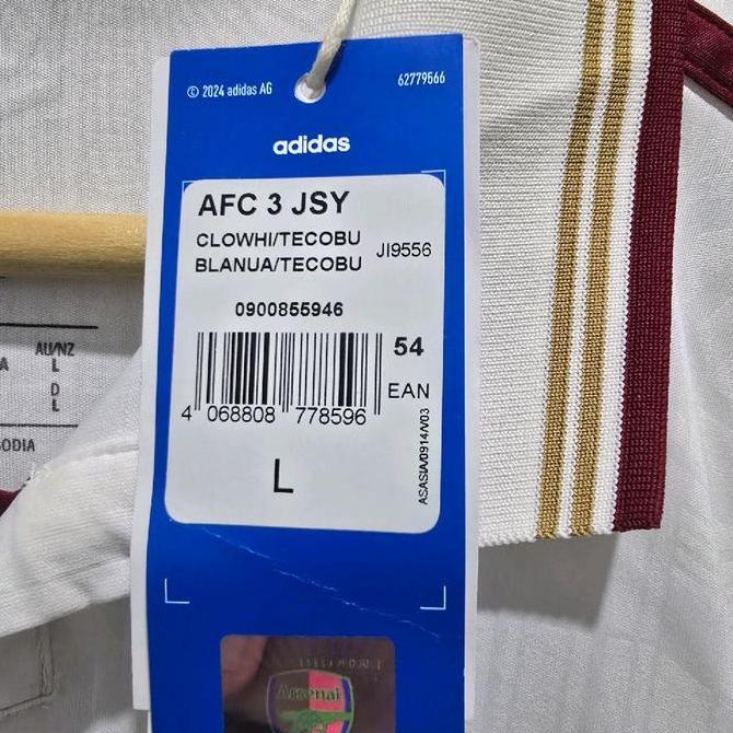 Jersey Arsenal Third Original 2025 2026 BNWT Short Sleeve NS