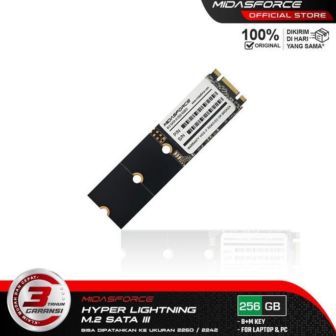 Four- Ssd M.2 Sata 256Gb Midasforce Hyperlightning
