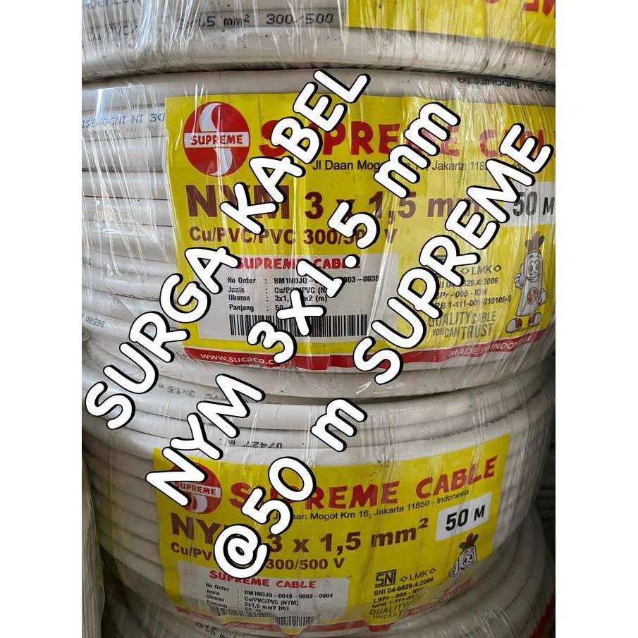 Supermax- Nym 3X1.5Mm @50M Supreme/ Nym 3 X 1.5/ Nym 3X1,5/ Nym 3 X 1,5Mm Suprem