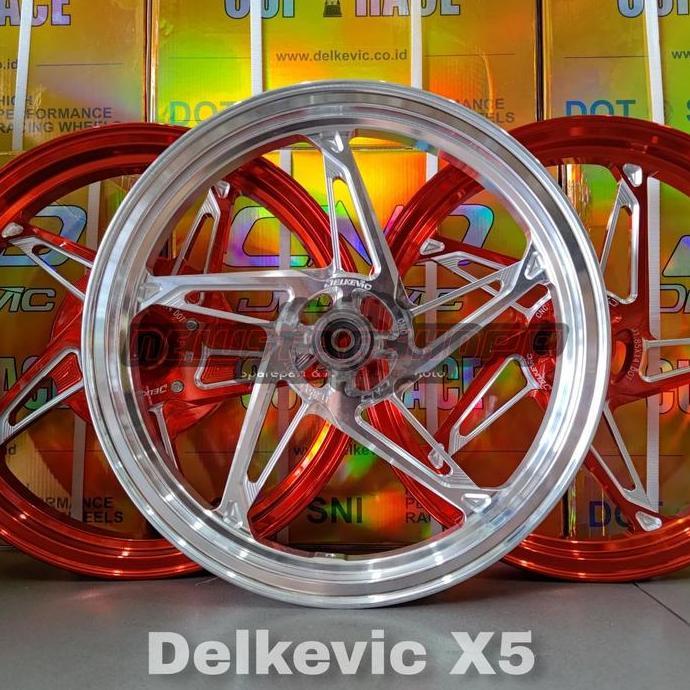 Velg Velk pelek Racing Bintang Delkevic DND X5 185 215 ring 14 CNC Vario 110 125  KZR Led new old 15