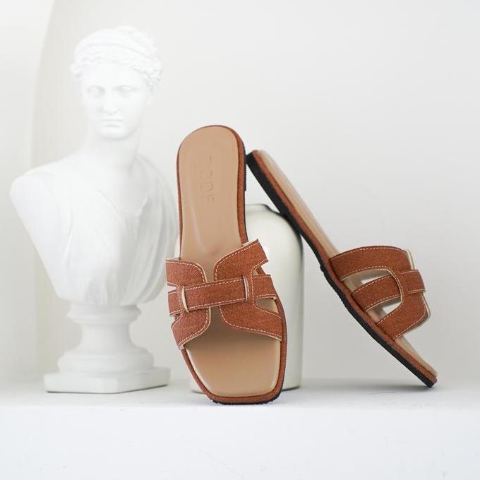 KEKINIAN ZODE Charla Sandals - Basic Sendal Wanita Flat KEKINIAN