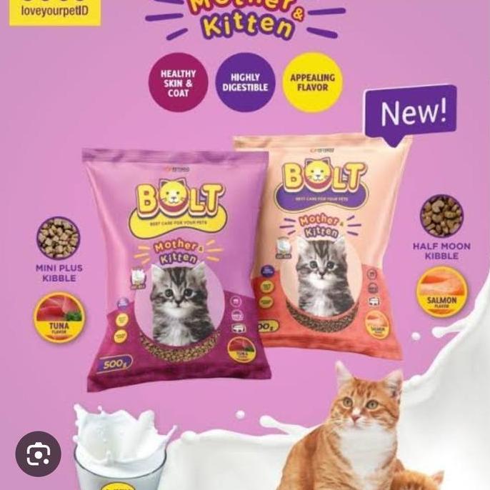 BOLT KITTEN 1KG MAKANAN KUCING EKONOMIS