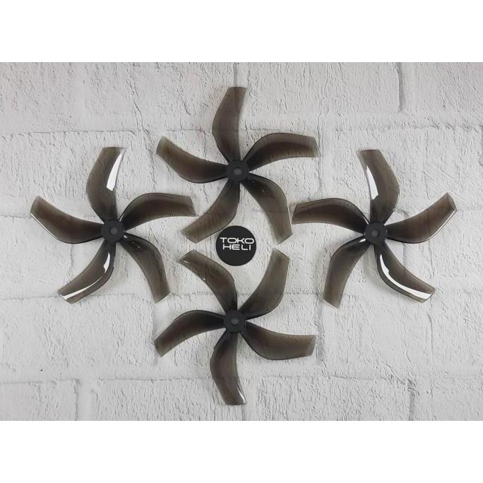 TERLARIS GEMFAN D4-5 DUCTED 5 BLADES 4" PROPELLER 5MM D4 MIDNIGHT GRAY
