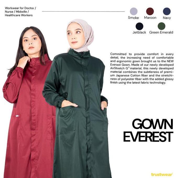 bariyahseller51 - trustwear - everest surgical gown / gaun operasi / gaun ok dokter perawat
