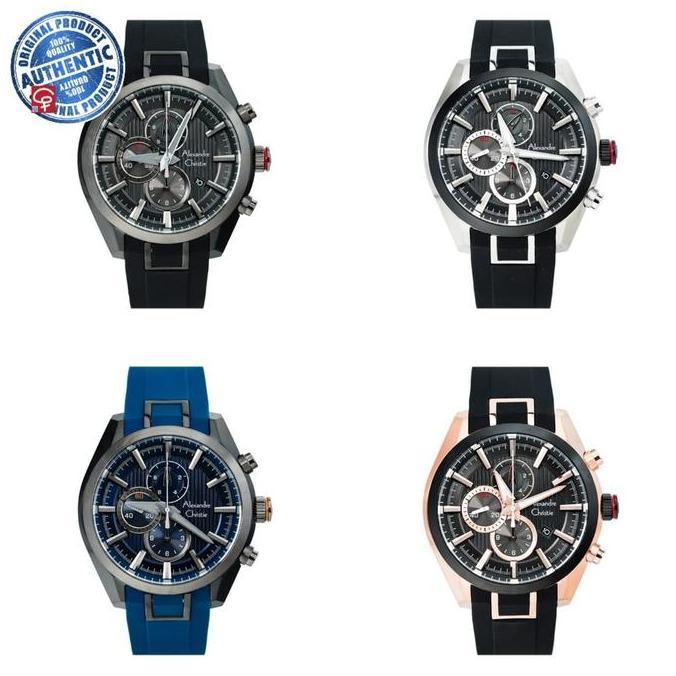 TALI KARET JAM TANGAN ALEXANDRE CHRISTIE AC6582 AC 6582 ORIGINAL 100% RUBBER BAND