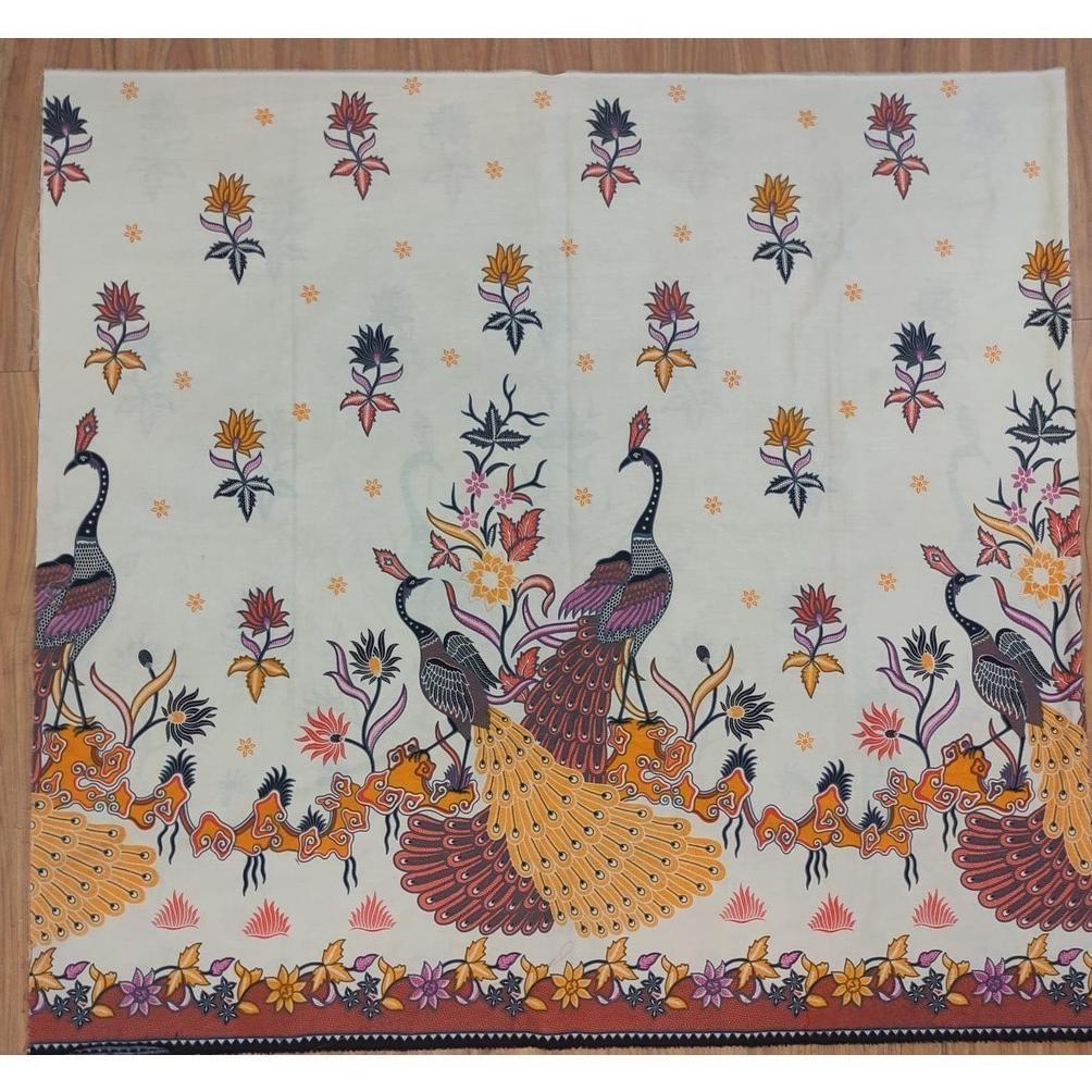 Promo  Kain Batik Meteran Potongan Motif Burung Merak