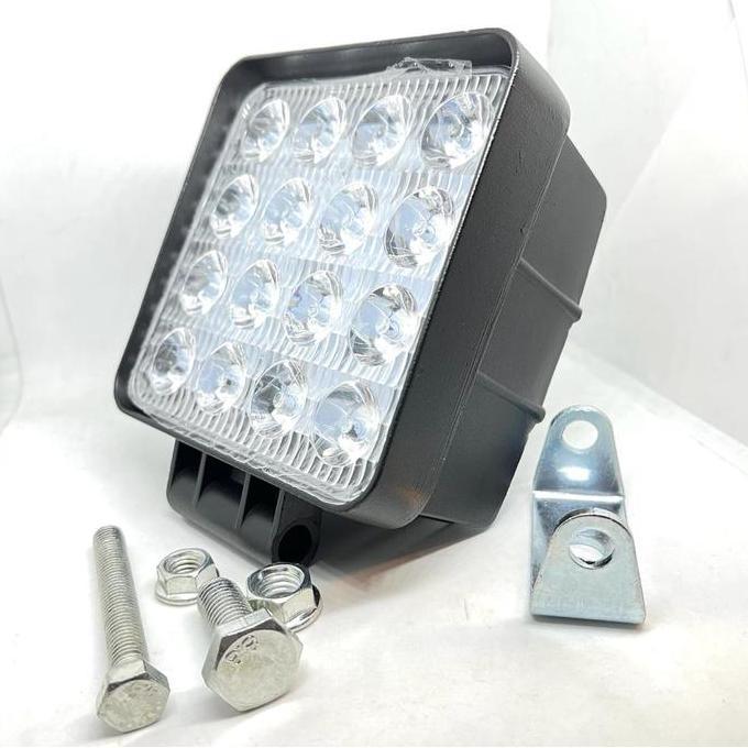 TERLARIS WORK LHT / LAMPU SOROT 48 WATT 16 LED CREE TEBAL 65MM FULL ALUMUNIUM