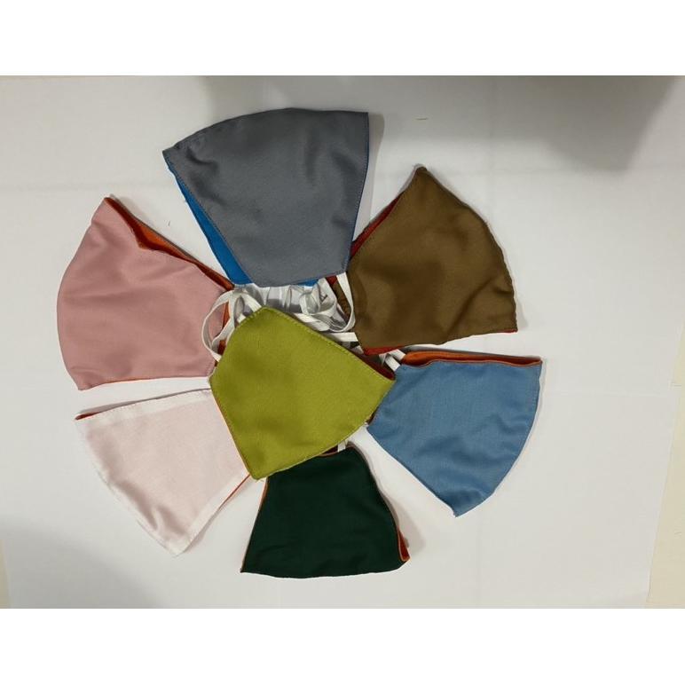 Masker hijab 2 lapis | Masker headloop 2 lapis