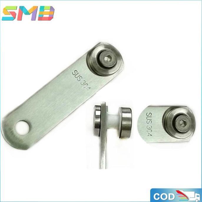 OTNEUDA Stainless 304Penjepit Kaca Sayap Railing-Plat Railing Kaca Double-Jepit Plat Railing Kaca-Je