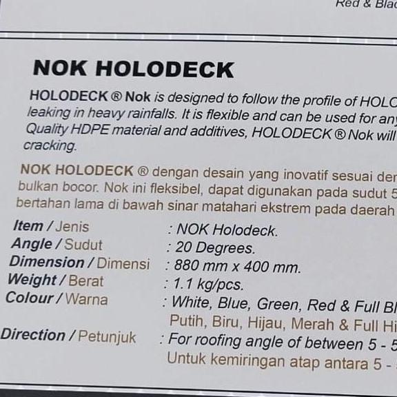 holodeck nok atap UPVC untuk atap holodeck UPVC