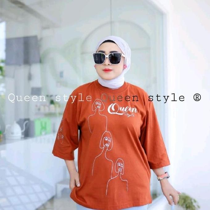 Strong - Queenstyle||Atasan Wanita Tunik Motif Sablon Abstrak