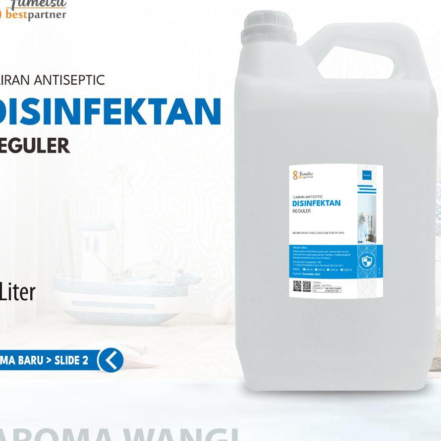 Desinfektan Reguler Varian Aroma Segar 5 Liter  / Cairan Desinfektan 5 Liter ( Jerigen )