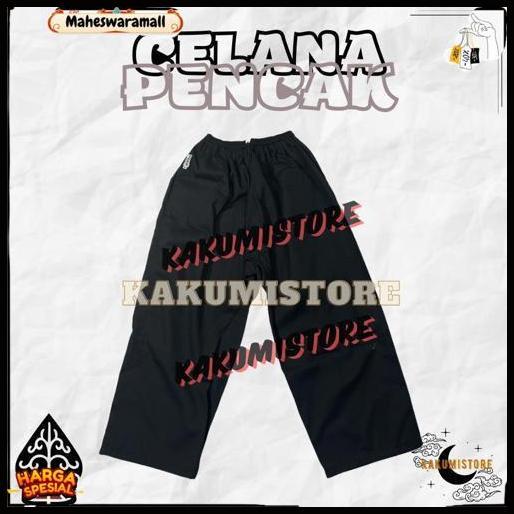 Celana Pencak Celana Silat Komprang Hitam Anak Dewasa Fast Respon
