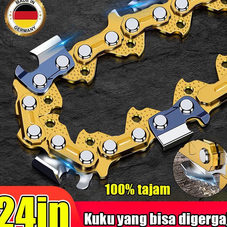 Kualitas Jerman Rantai Chainsaw 20 /22/24 Inch Rantai Potong Mesin Gergaji Chainsaw Rantai Sensor Ra