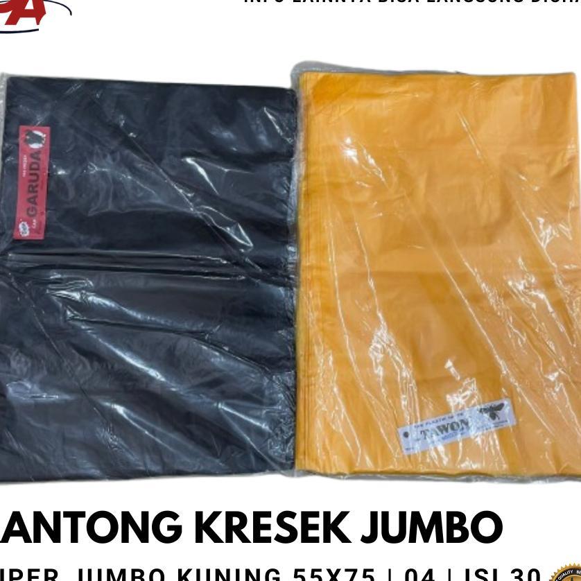 Kantong Kresek Super Jumbo - Kresek Jumbo - Kantong Plastik - Kresek Kuning - Kresek Hitam