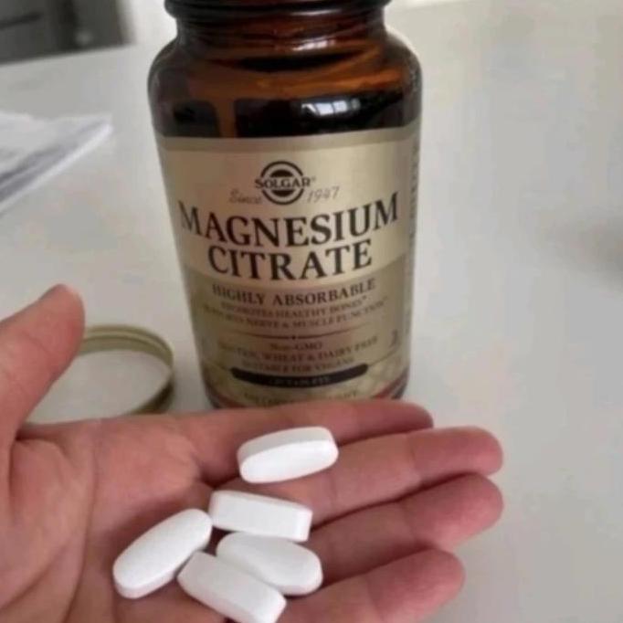 (READY STOCK) Solgar USA Magnesium Citrate, 120 Tablets, Vegan Highly Absorbable Exp dates : Dec 202