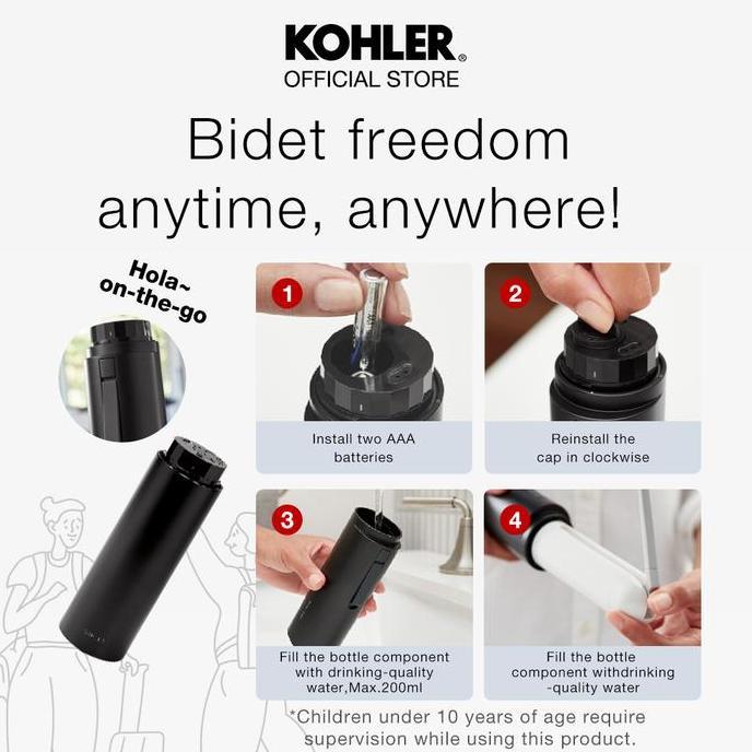 Kohler Purewash Portable Bidet Travel Spray
