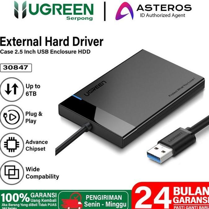 UGREEN External Hardisk SSD Portable 30847 2.5 USB 3.0 Enclosure