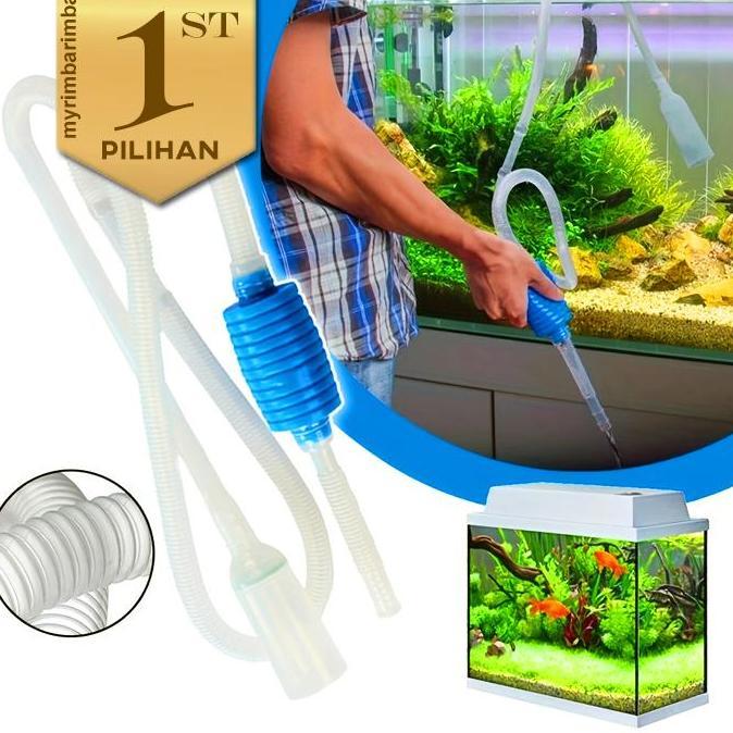 Siphon Aquarium Sifon Pembersih Kolam Ikan Hias Tanaman Air Aquascape